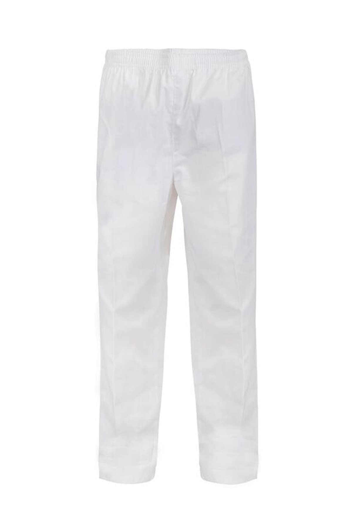 Workcraft Unisex Food Industry Elastic Drawstring Pant (White)