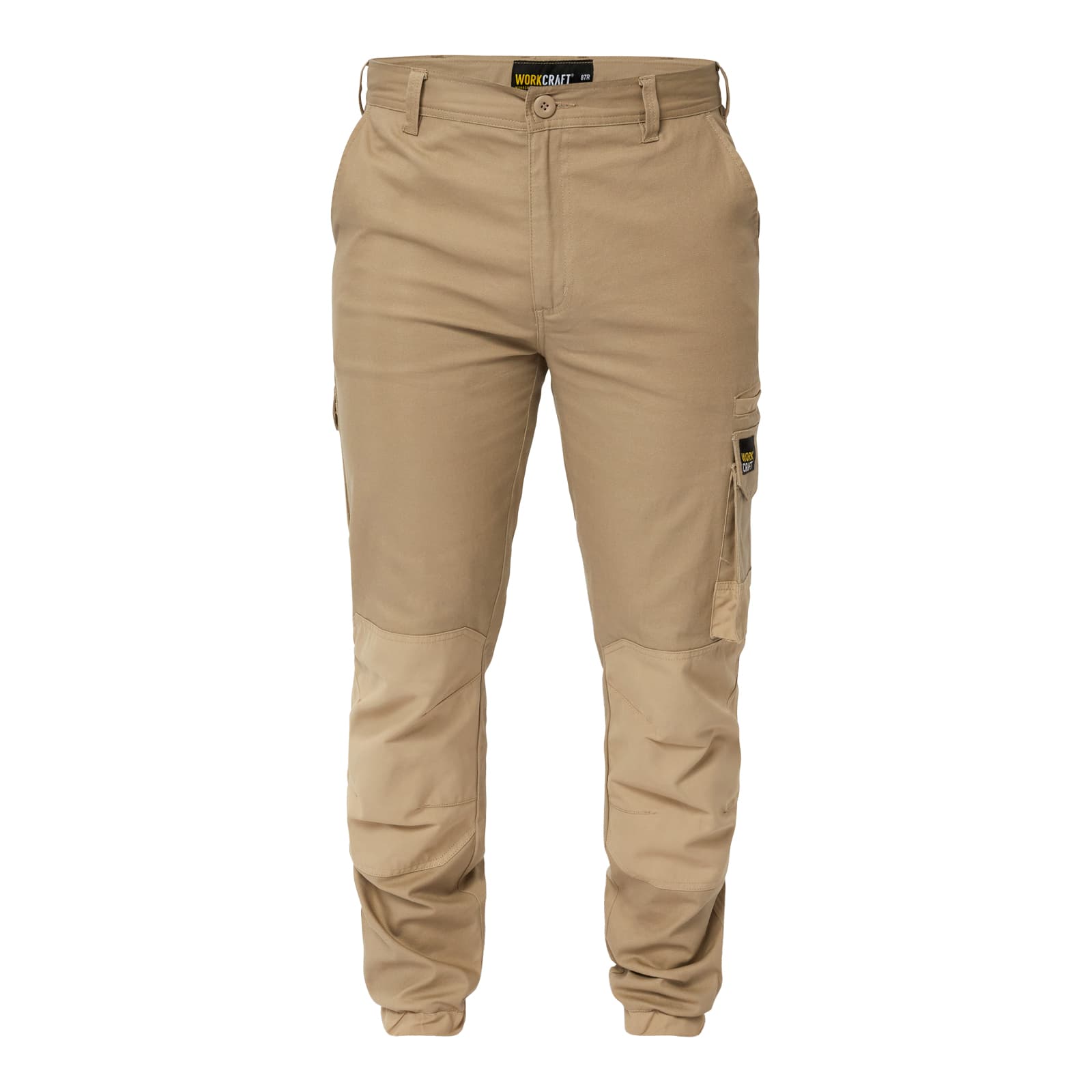 Workcraft Stretch Cargo Pants With Elasticised Hem (Stn)