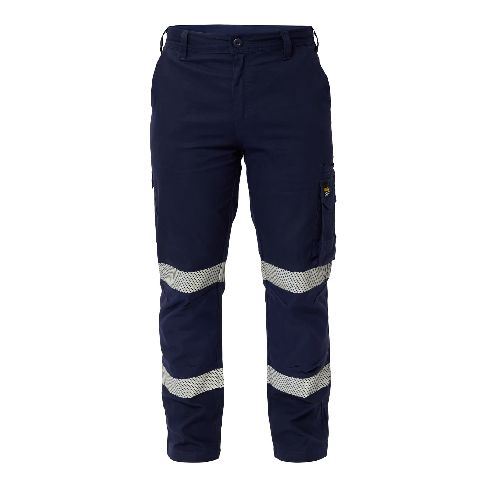 Workcraft Stretch Cargo Pants With Segmented Tape (Navy)