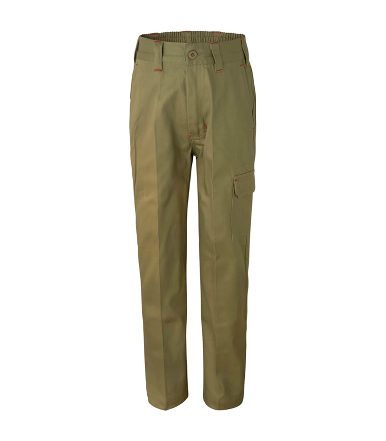 Workcraft Kids Midweight Cargo Cotton Drill Trouser (Khaki)