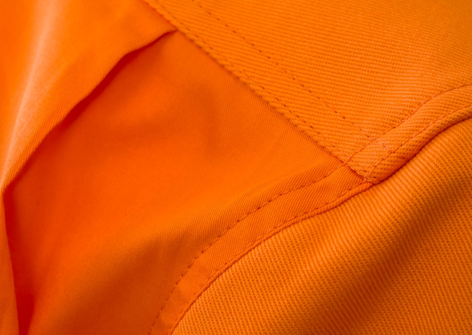 Workcraft Heavy Duty Hybrid Hi Vis Closed Front Cotton Drill Reflective Shirt With Gusset Sleeves (Navy/Orange)