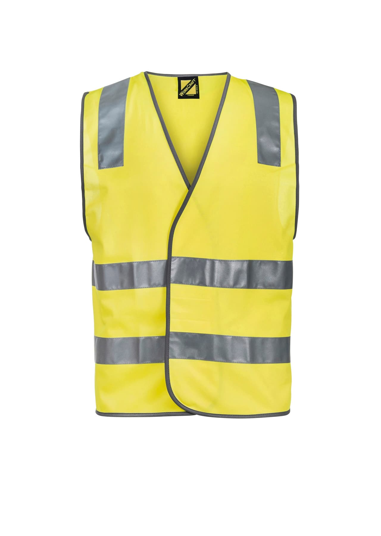 Workcraft Unisex Hi Vis Safety Reflective Vest (Yellow)