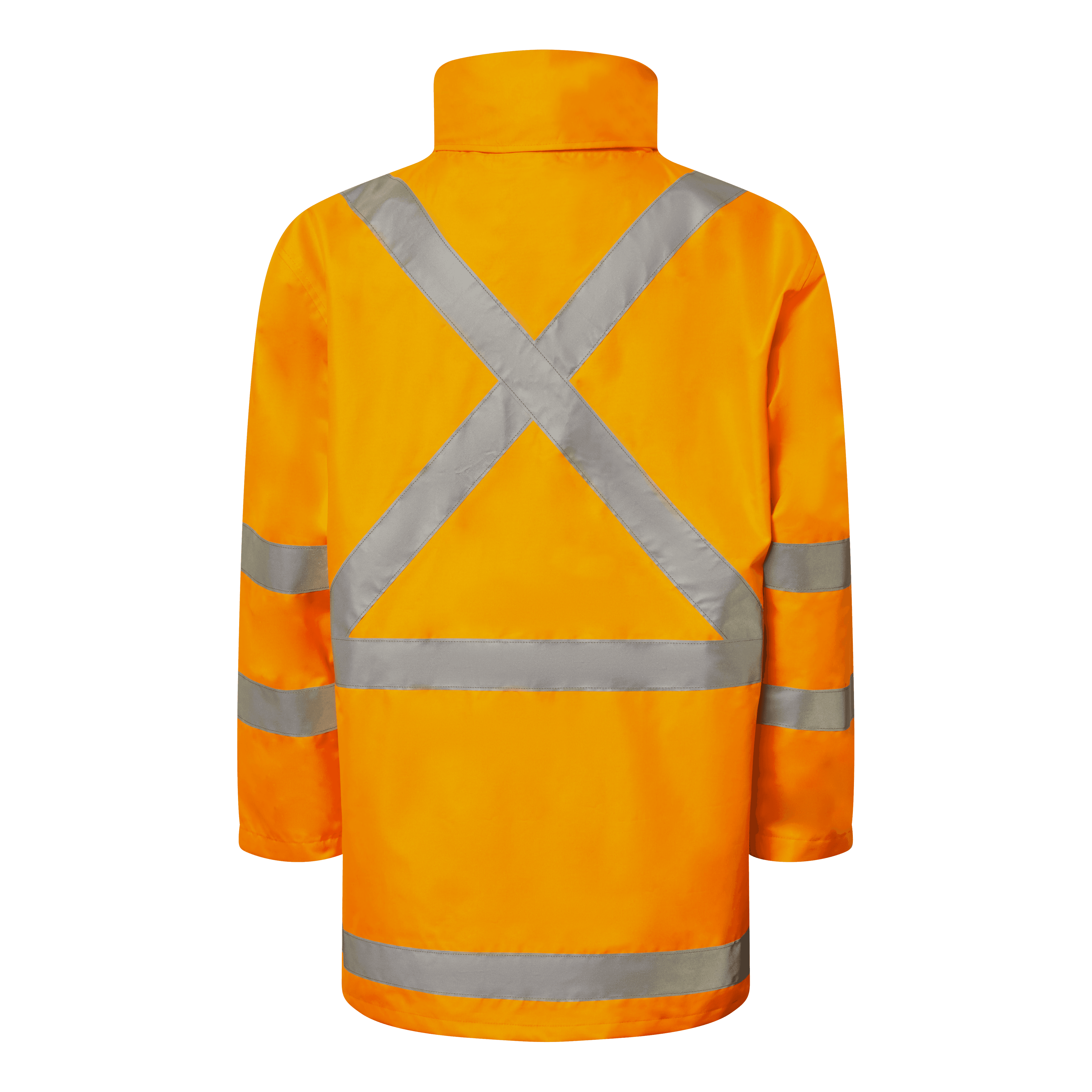 Workcraft Nsw Rail Hi Vis Reflective 4-In-1 Jacket With X Pattern (Hi Vis Orange)