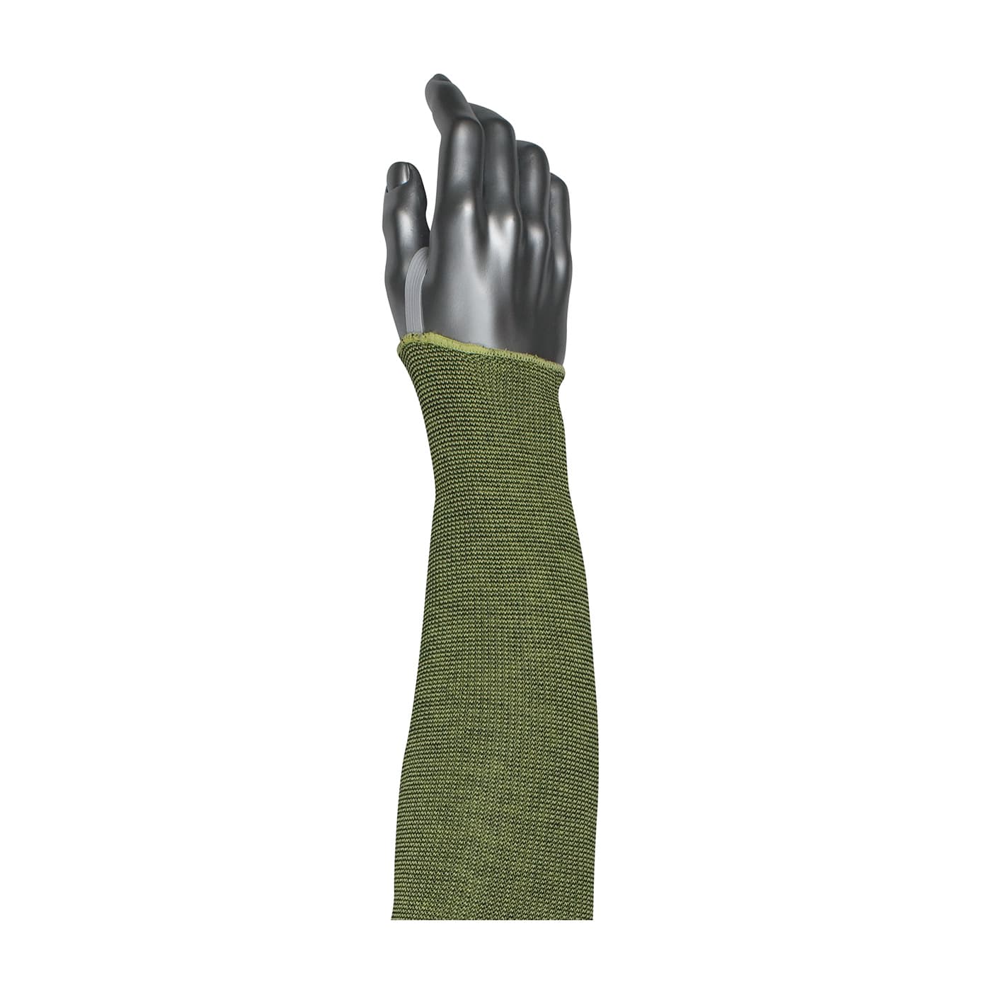 Single-Ply ACP / DuPont™ Kevlar® Blended Sleeve with Smart-Fit® and Elastic Thumb, Green (10-21KVACPMBK-ET) - 18