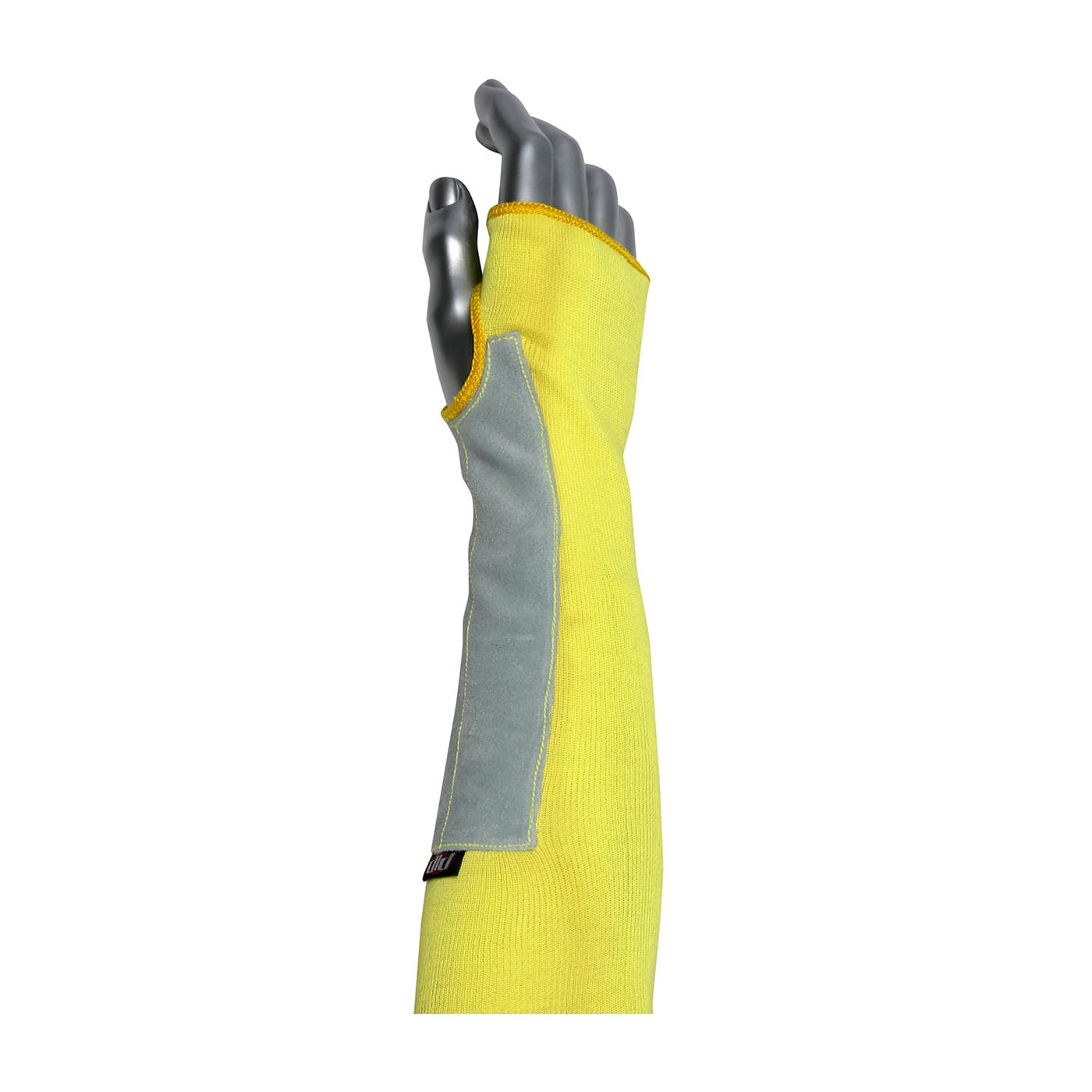 2-Ply DuPont Kevlar Sleeve with Leather Patch, Yellow (10-KSTOLP) - 14