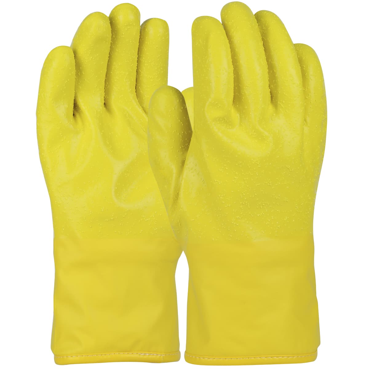 Cold Handling Polyurethane Glove with Thermal Cotton Lining - 21", Yellow (10255) - L