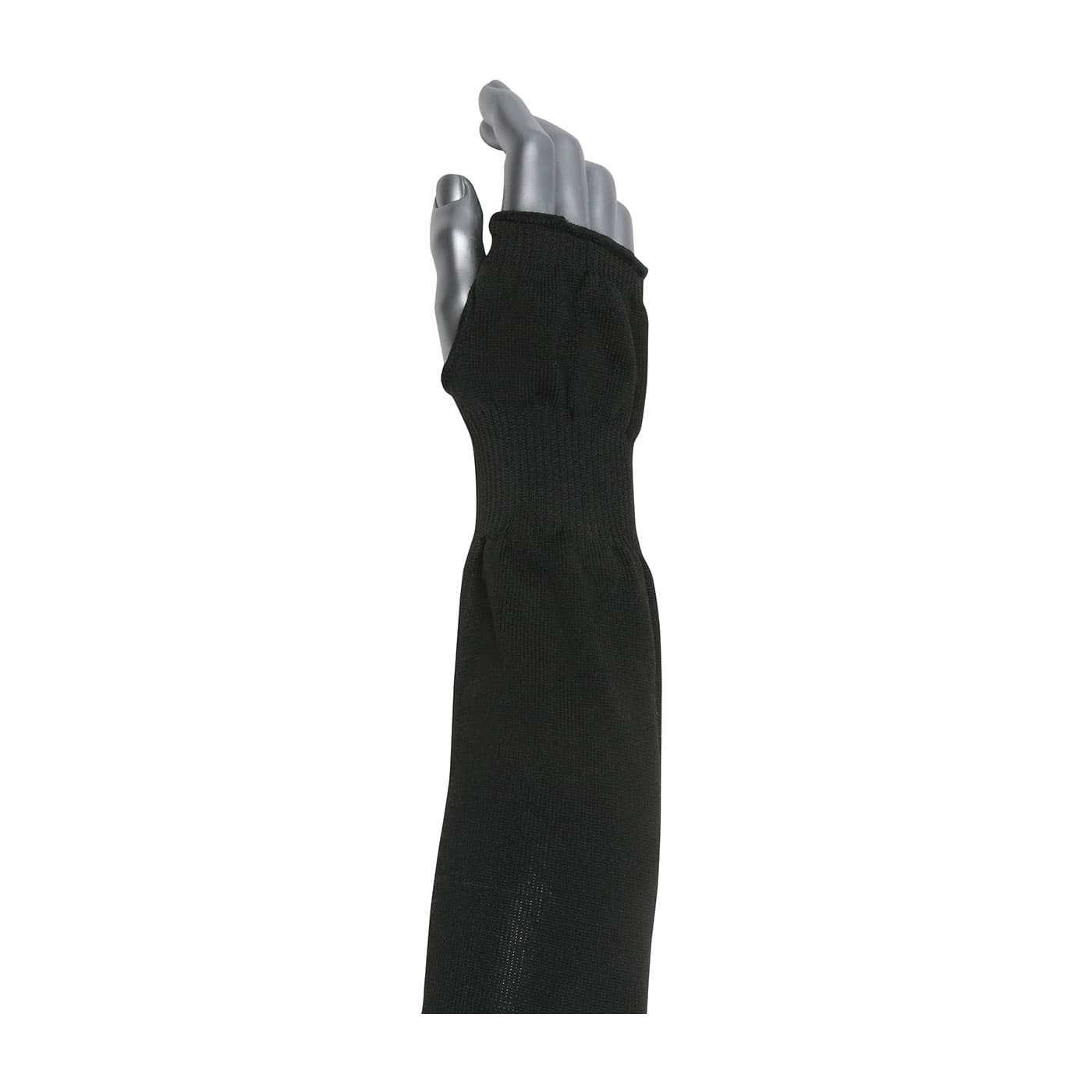 Single-Ply Pritex‑ Blended Blousy Sleeve with Antimicrobial Fibers and Thumb Hole - Narrow Width, Black (15-2BKSTO) - 14