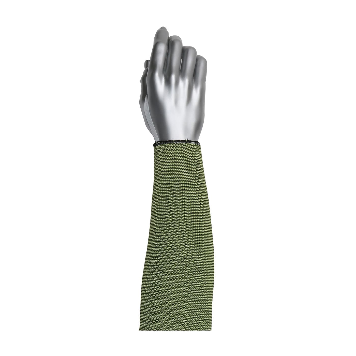 Single-Ply ACP / DuPont Kevlar / Pritex Blended Sleeve with Antimicrobial Fibers, Smart-Fit and Elastic Thumb, Green (15-21KVBK-ET) - 18