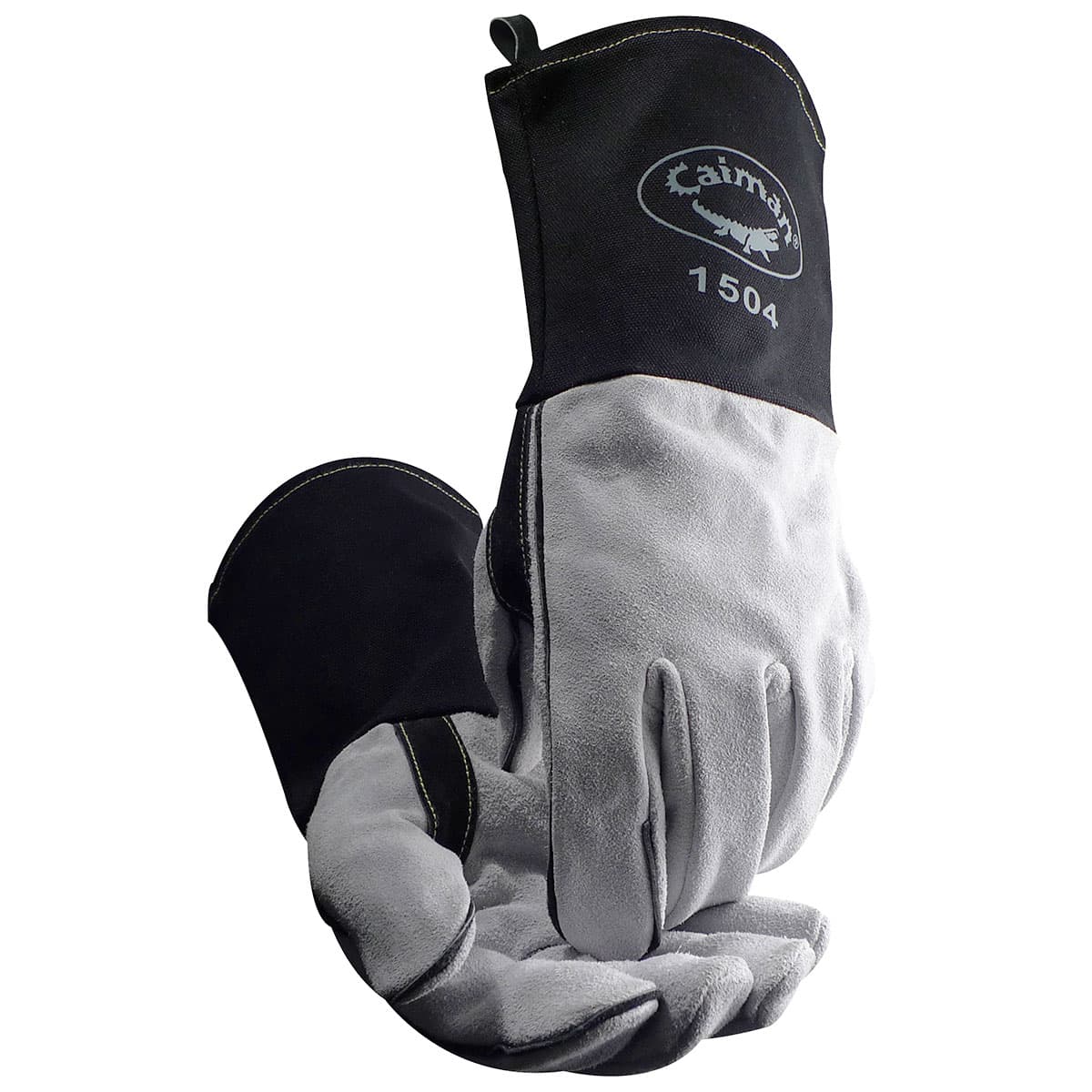 Premium Split Cowhide MIG/Stick Welder's Glove with FR Cotton Cuff, Gray (1504) - L