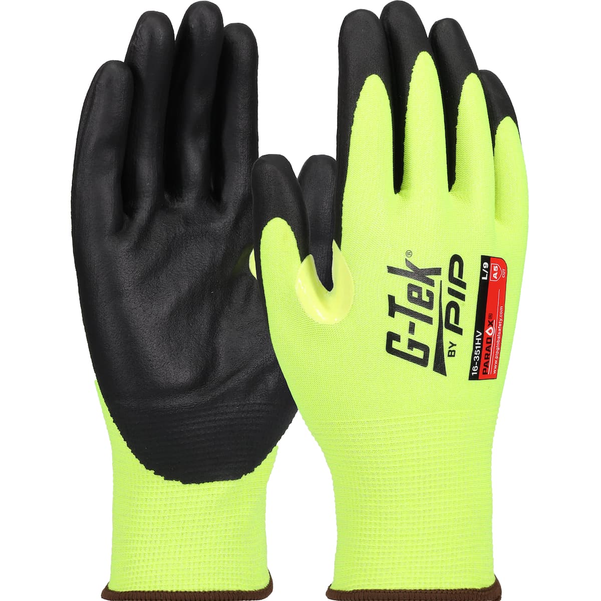 21G Polykor A5 Hi-Viz Yellow, Foam Nitrile