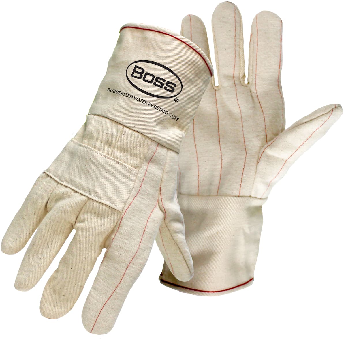3-Ply Hot Mill Nap-Out Lined with Gauntlet Cuff, Natural (1JC3018) - L