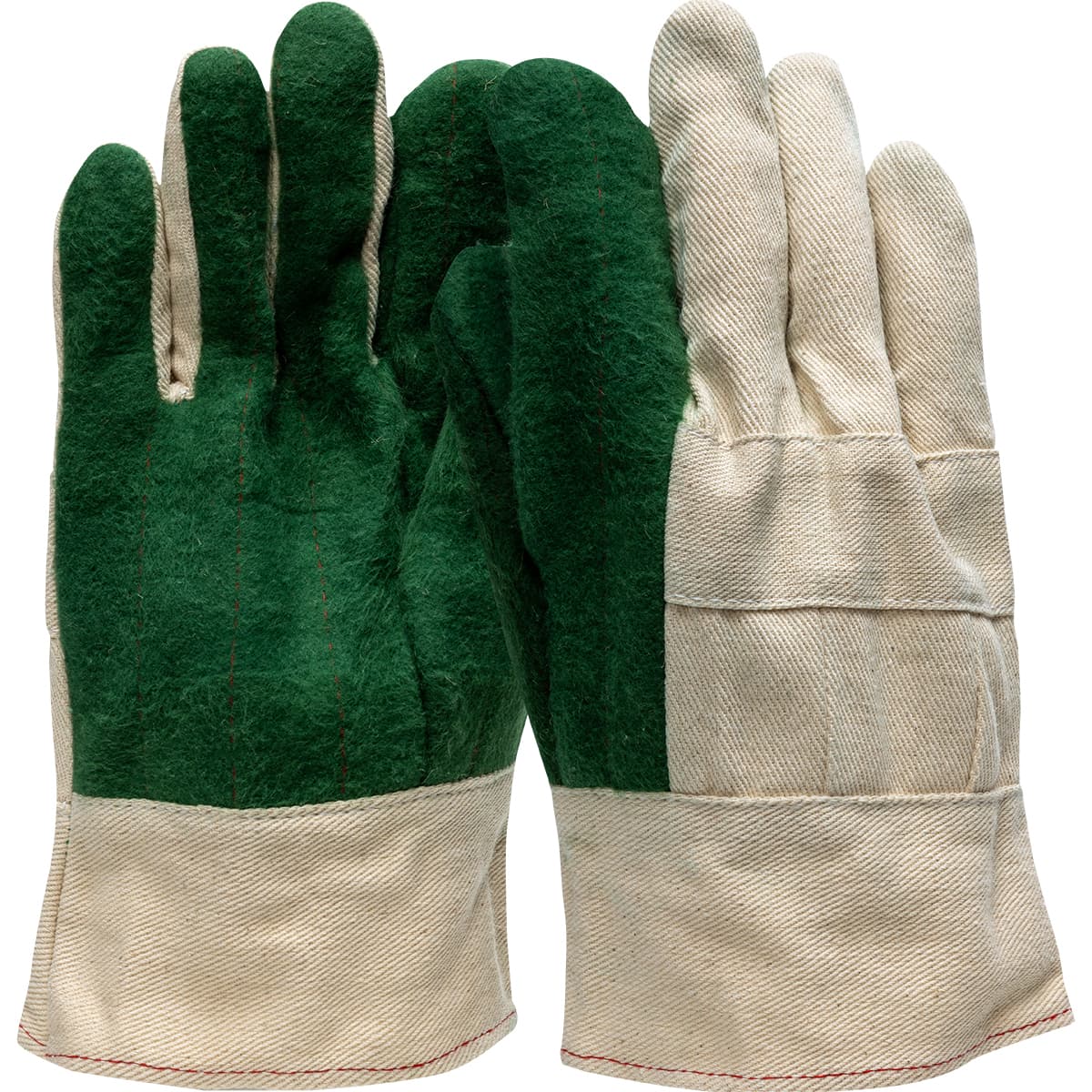 3-Ply Hot Mill Nap-Out Green Palm With Band Top Cuff