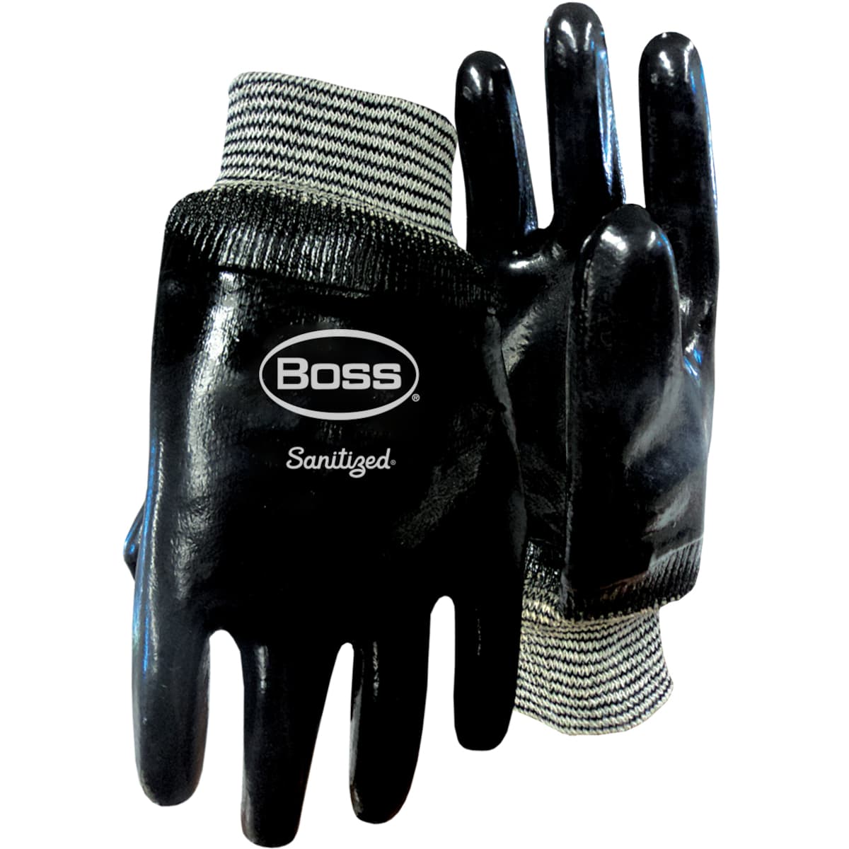 Black Heavyweight Neoprene with Interlock Liner and Smooth Grip, Black (1SN2510) - L