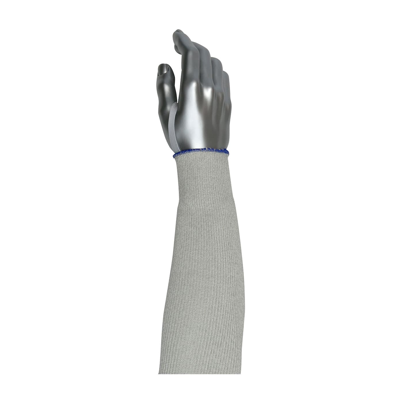 2-Ply PolyKorin. Xrystal Blended Sleeve with Smart-Fit and Elastic Thumb, Gray (20-21DHX-ET) - 18