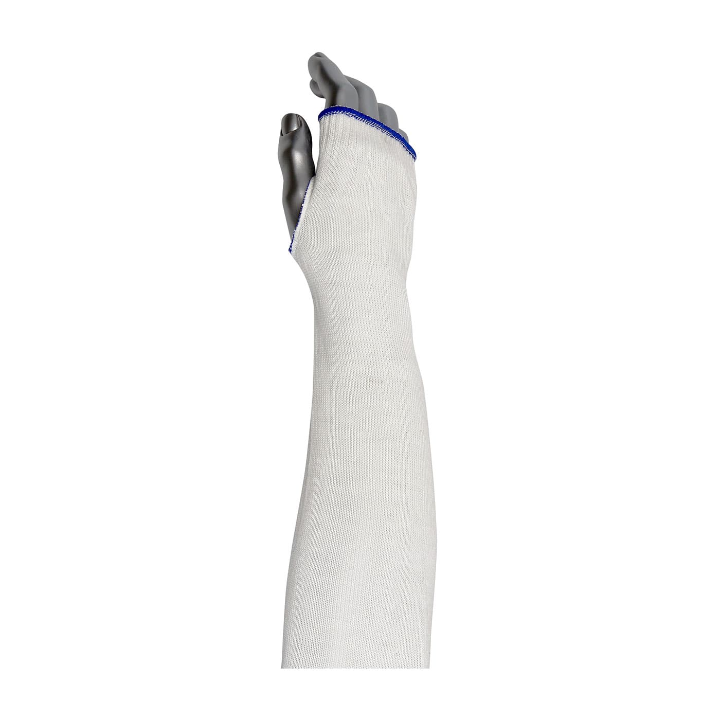 Single-Ply Spun Dyneema / Nylon Blended Sleeve with Thumb Hole, White (20-SDTO) - 18