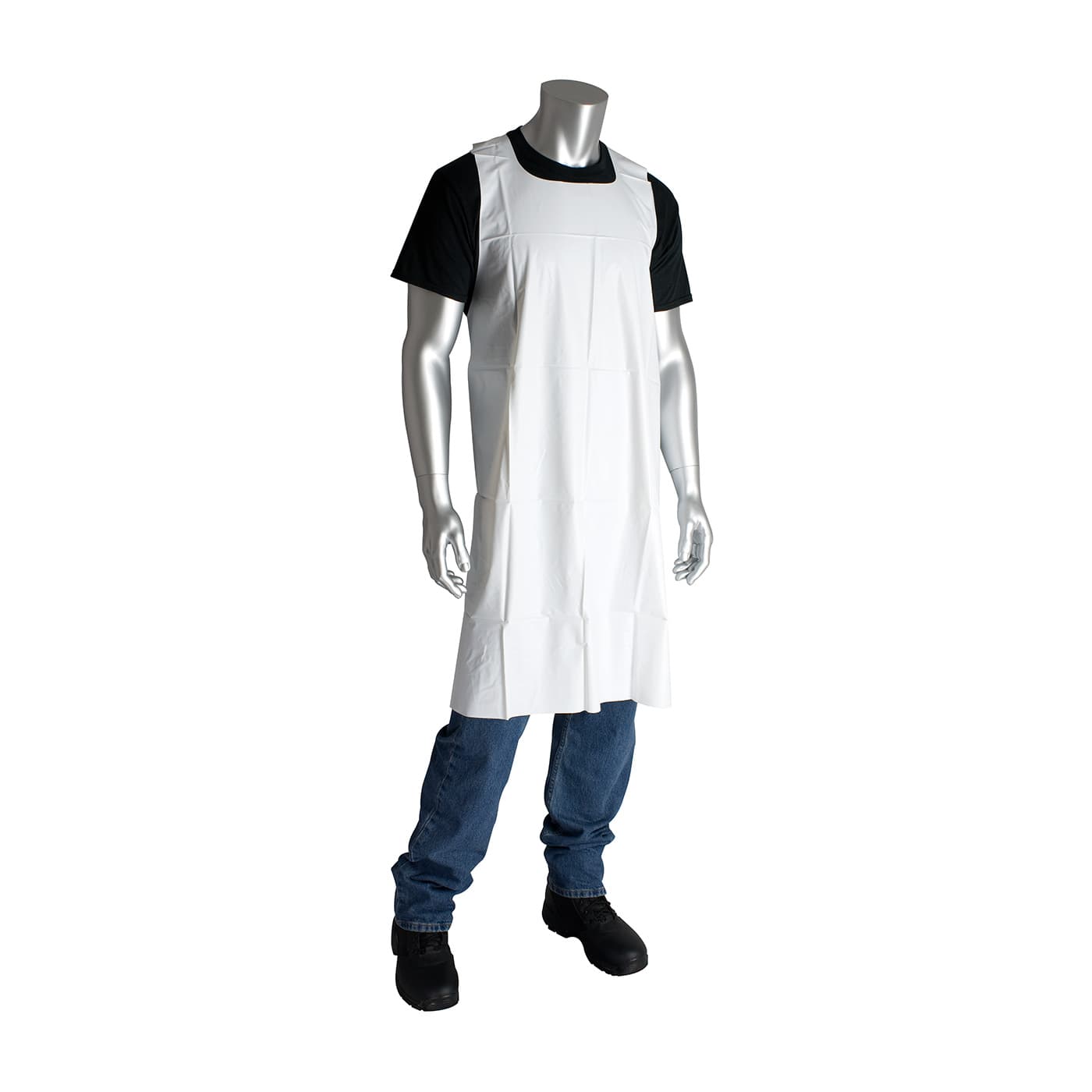 Vinyl Pot Sink Apron - 8 mil, White (200-08001) - 35in. x 36