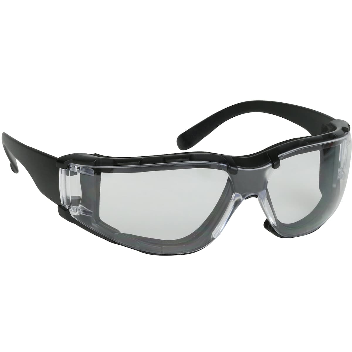 Zenon Z11sm Foam Rimless Safety Glasses with Black Temple, Foam Padding and Anti-Scratch / Anti-Fog Coating