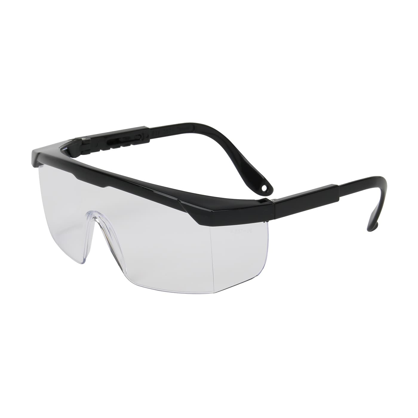Hi-Voltage Arc, Clr Uncoated Lens, Blk Adj Tmpls