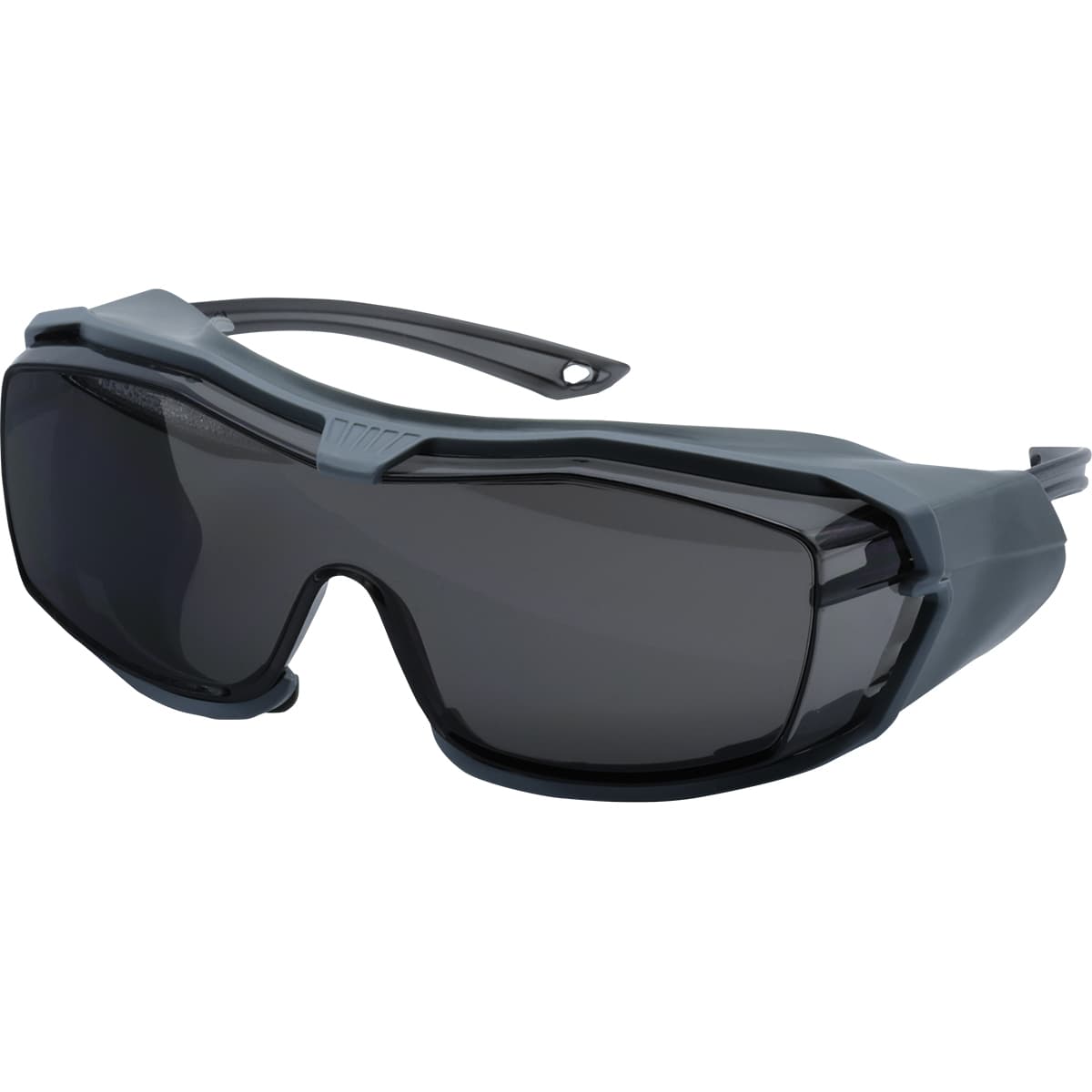 OTG Safety Glasses with Rubber Gasket, Headband, Gray Lens and Fogless 3Sixty Coating, Light Gray (250-96-1551) - OS_1