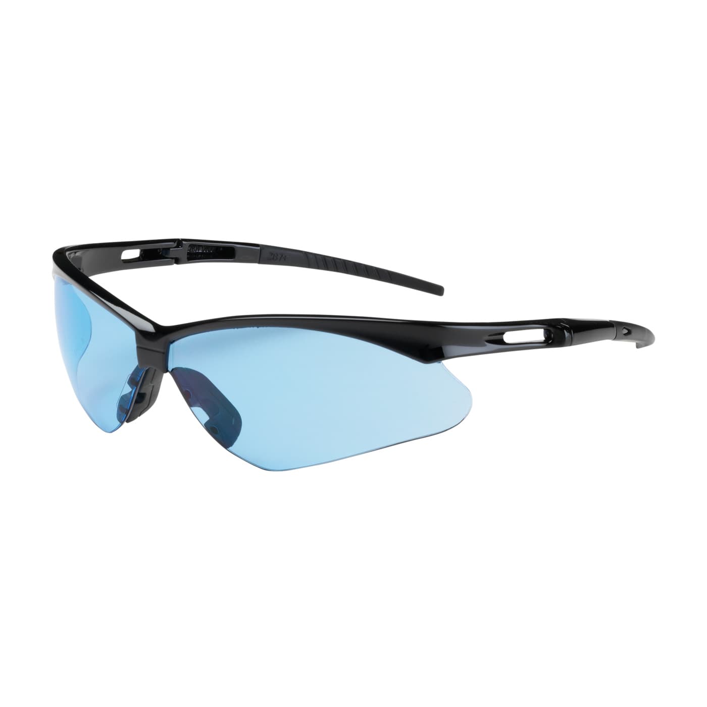 Anser, Lt Blue Lens, As, Blk Frm, Rubber Tmpl Tips, Incl Neck Cord