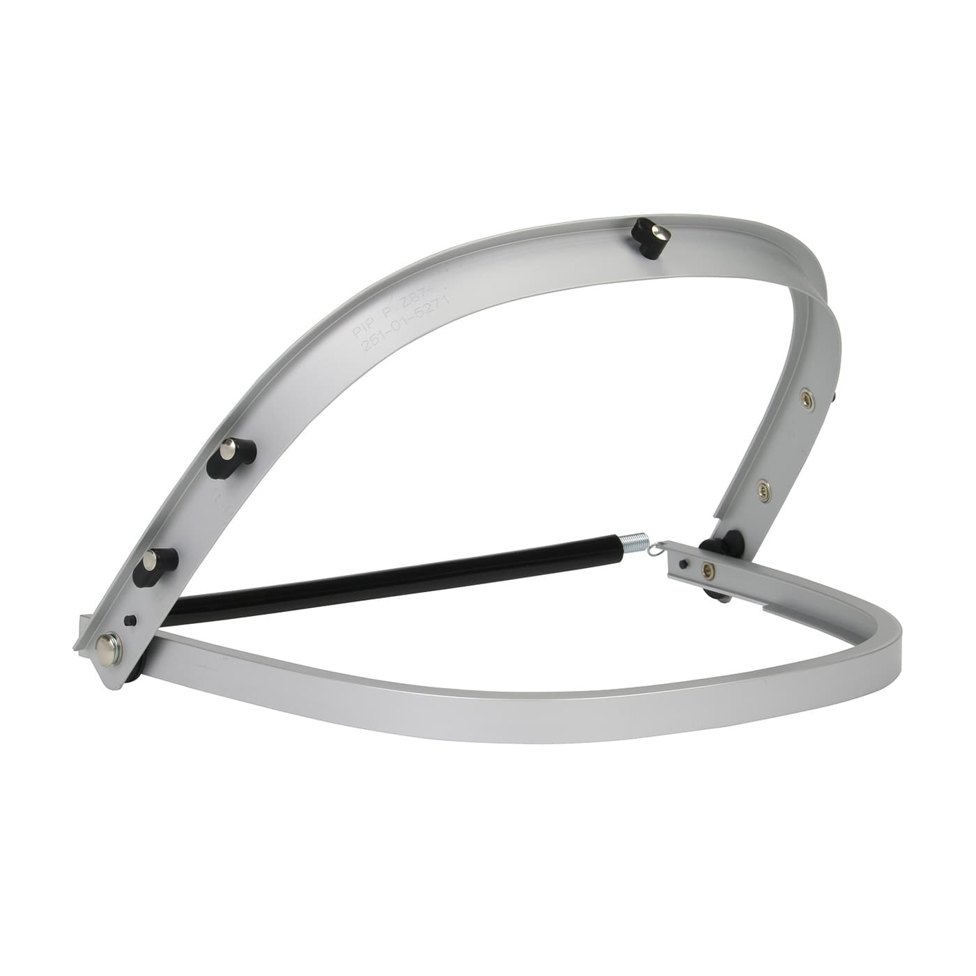 Aluminum Face Shield Bracket for Cap Style Hard Hats, Silver (251-01-5271) - OS_2