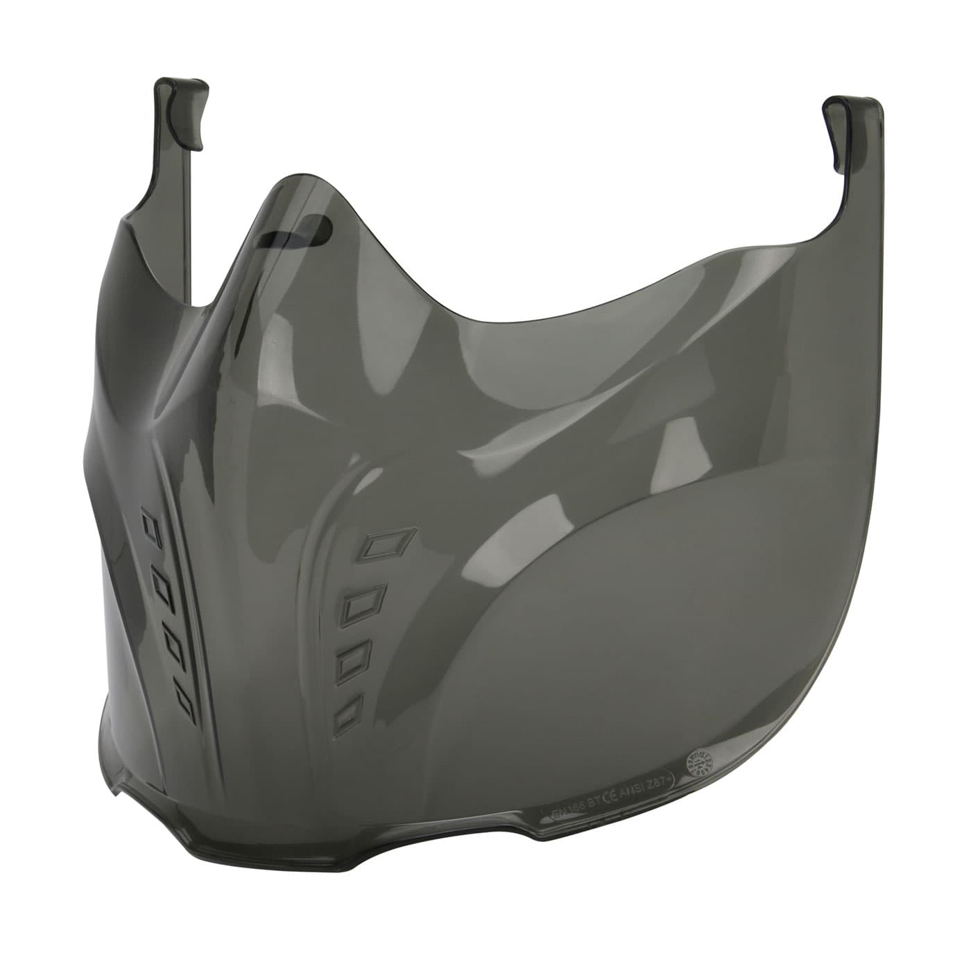 ANSI Rated Polycarbonate Face Shield Attachment for Stone Goggle, Gray (251-60-000V) - OS