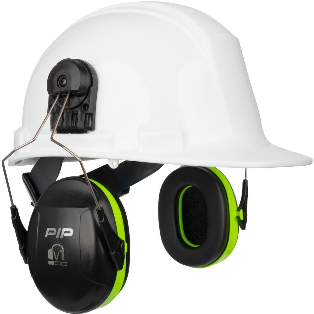 V1 Cap Mounted Ear Muff, 23 Db Nrr, Universal, Neon Green/Blk., Os