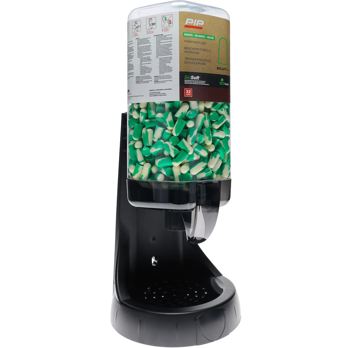 Ear Plug Dispenser, W/Bracket,Prefilled, 500 Pair Of Bsf-1, 32 Nrr