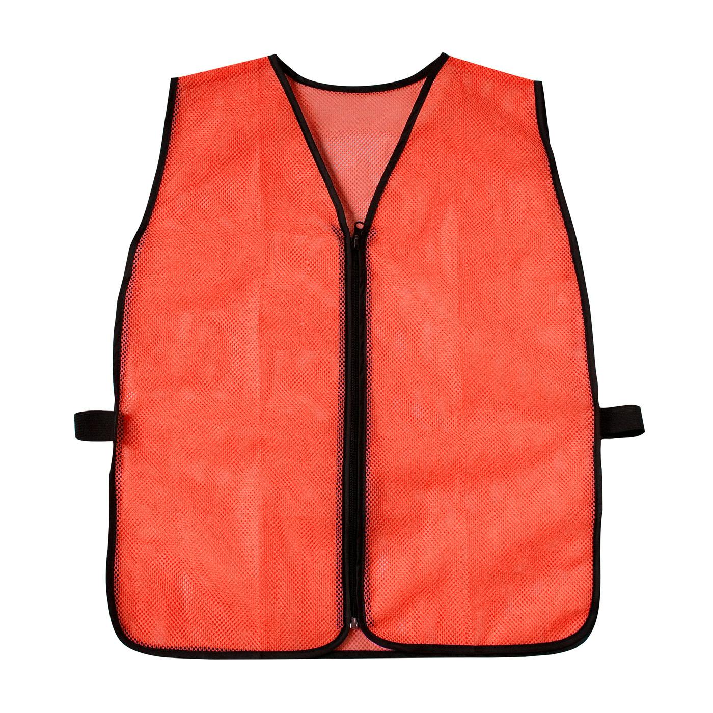Non-ANSI Mesh Safety Vest, Hi-Vis Orange (300-0800-BULK) - OS