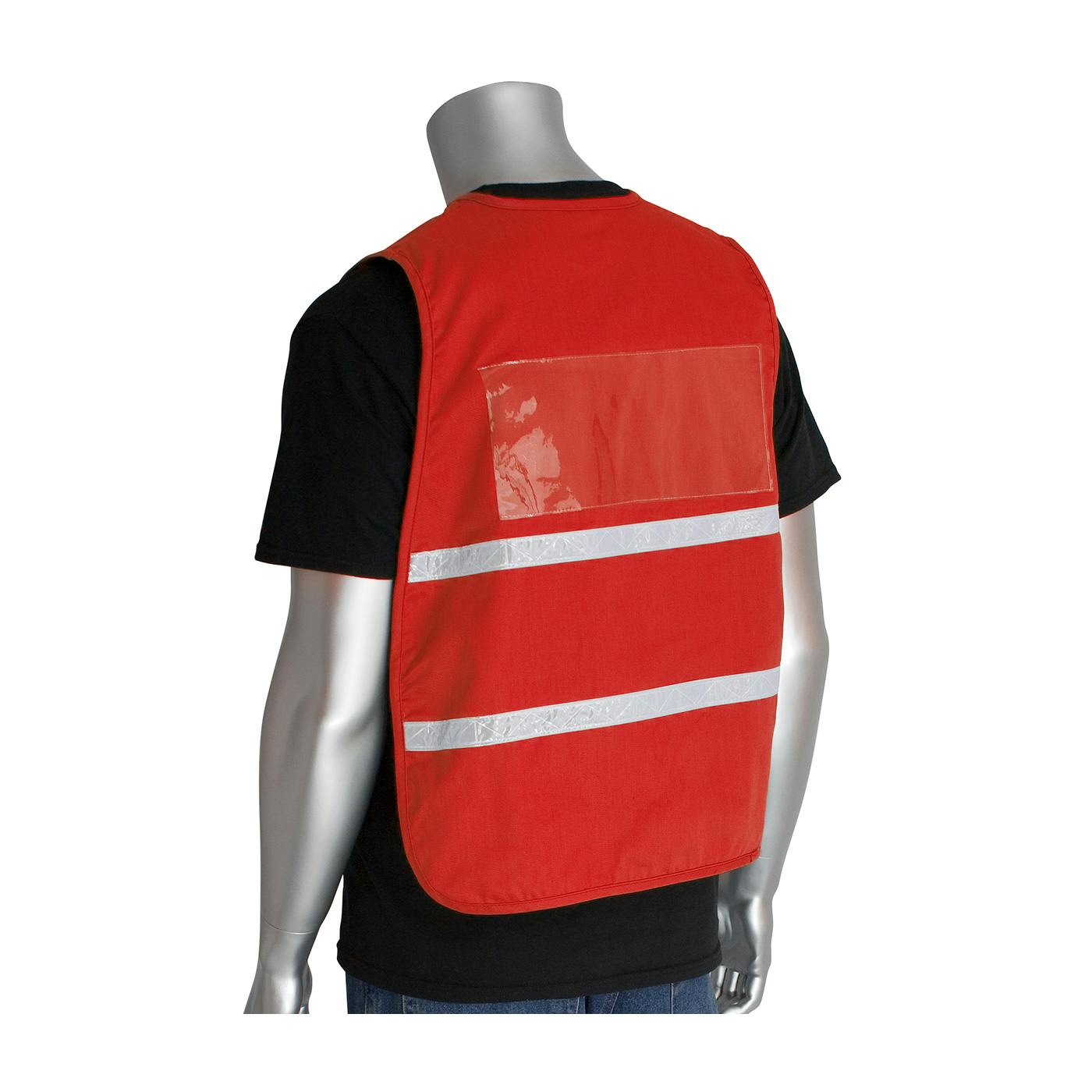 Non-ANSI Incident Command Vest - Cotton/Polyester Blend, Red (300-2508)