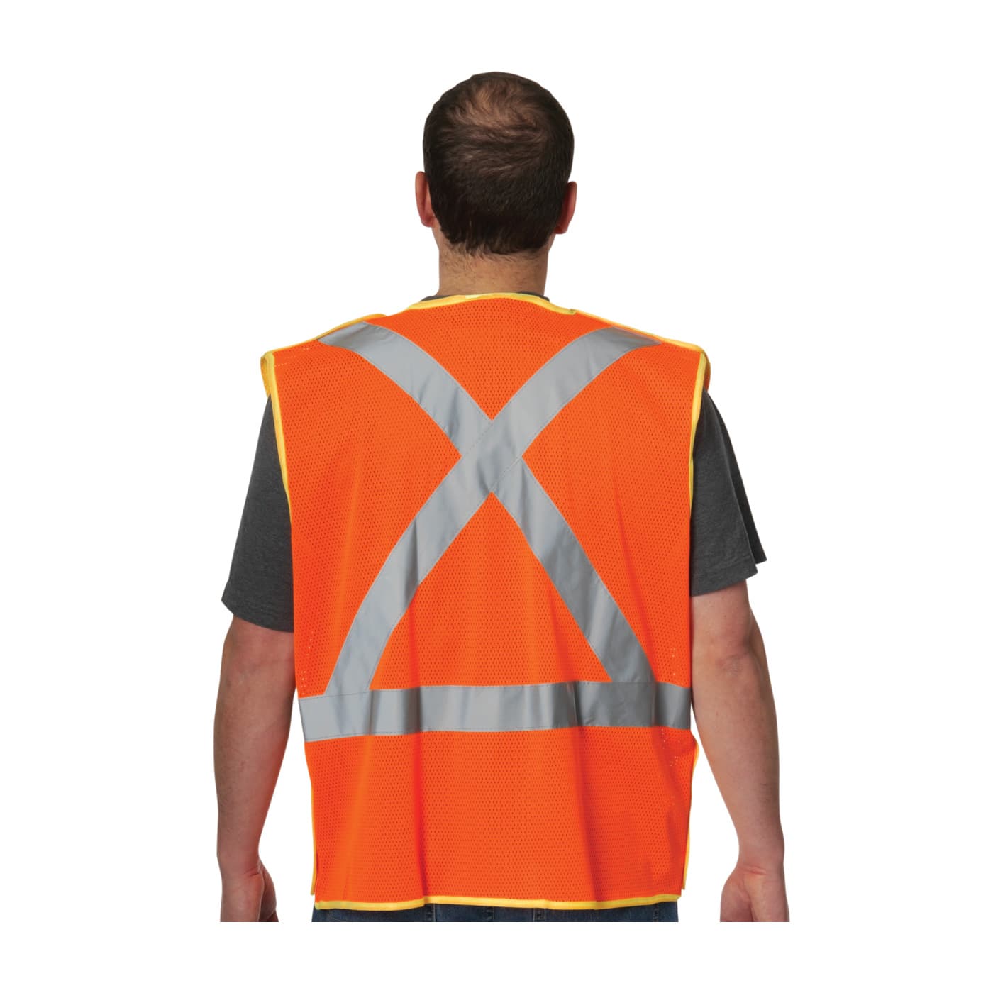 Class 2, Z96 Mesh Breakaway Vest, X Back H&L Closure 2In. Tape, Ly