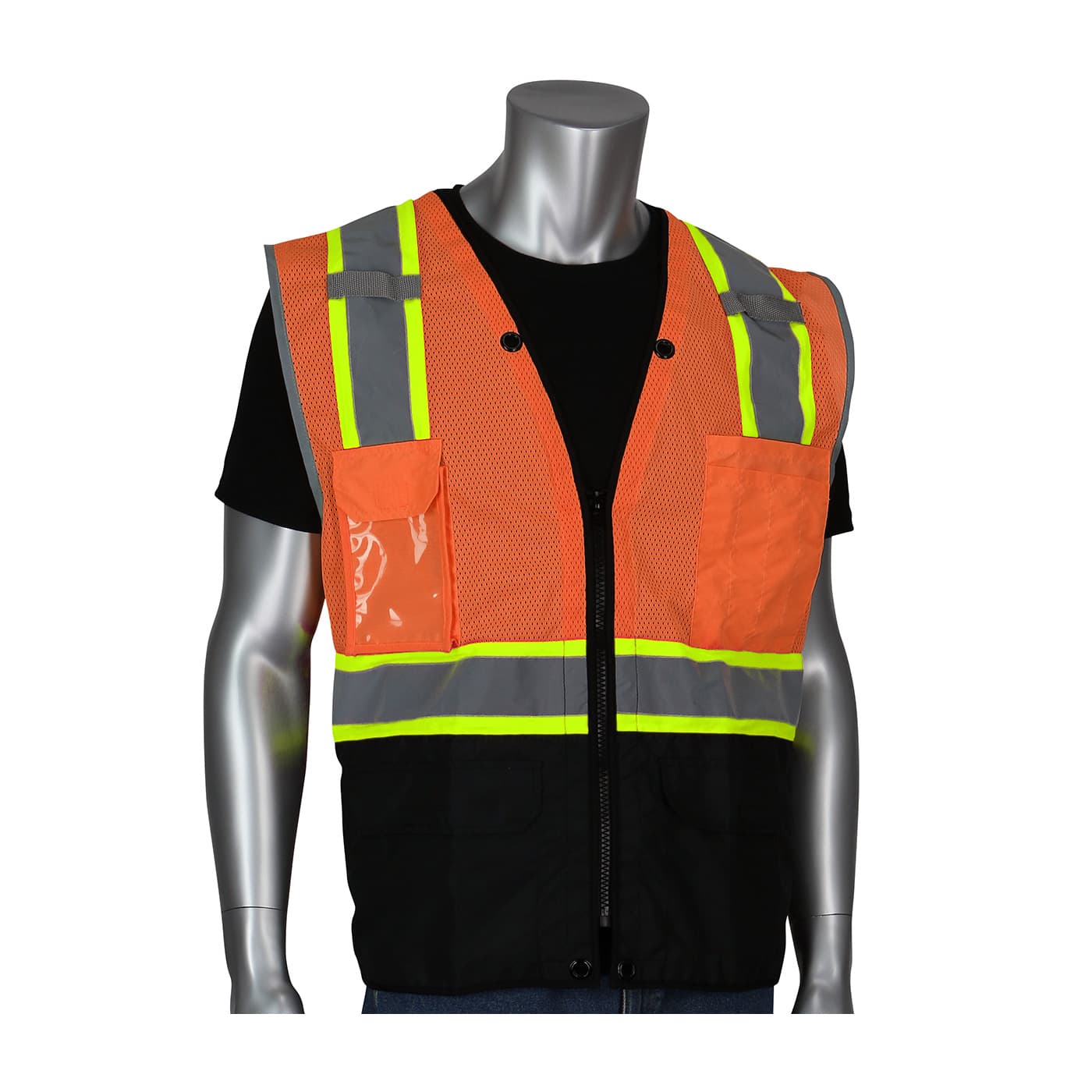 Type R Class 2 Hd Surveyor Vest, Black Bottom Ripstop, Tt Tape, Ly