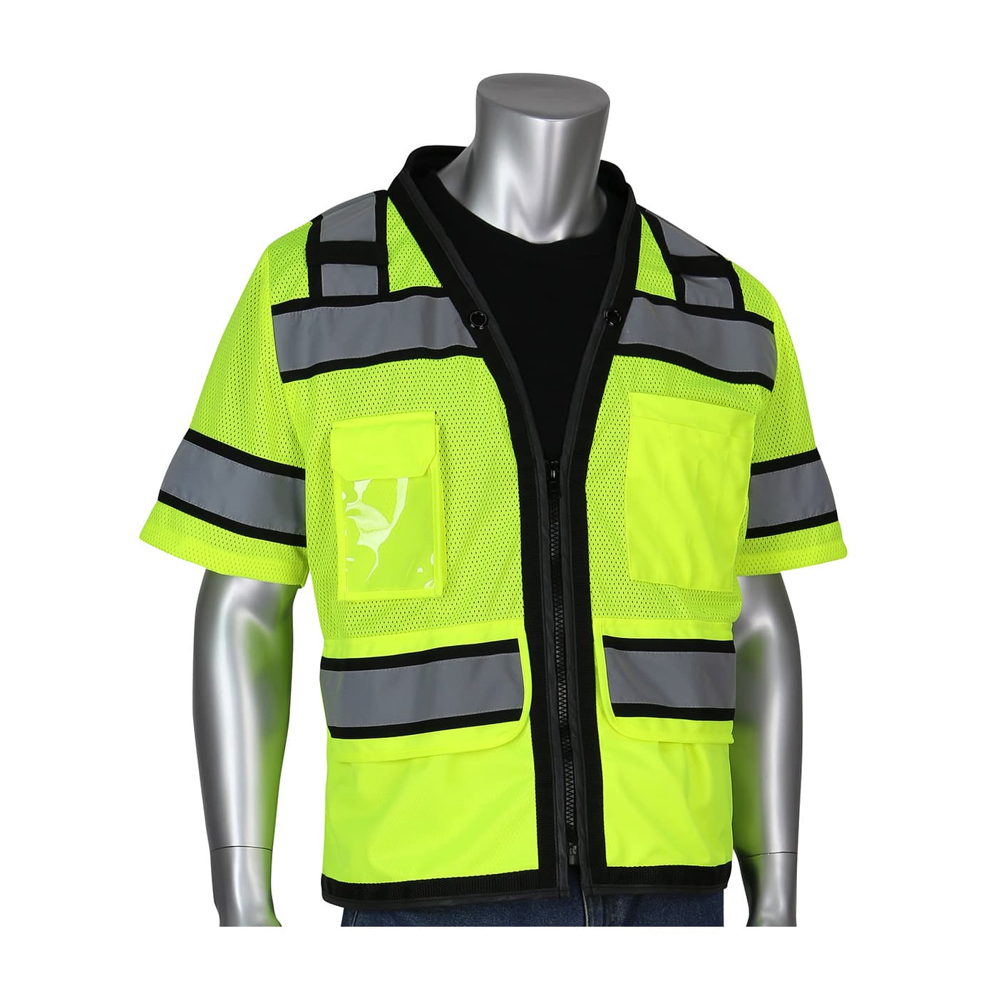 Type R Class 3 Cont. Hd Tech Vest, D-Ring, Mic Tabs Two Tone Tape, Ly