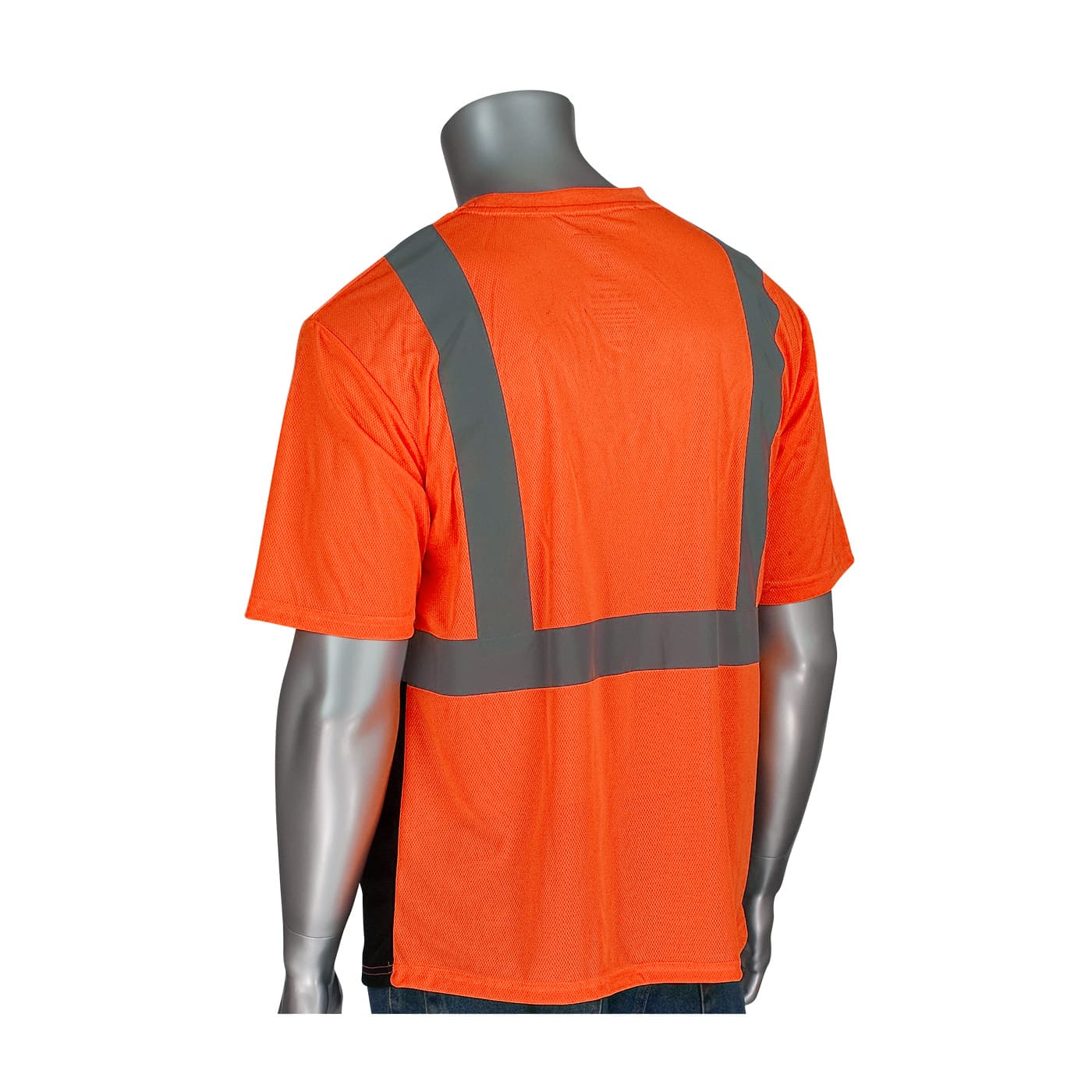 Class 2 Short Sleeve T-Shirt, Black Bottom, Uv Block, Ly & Or