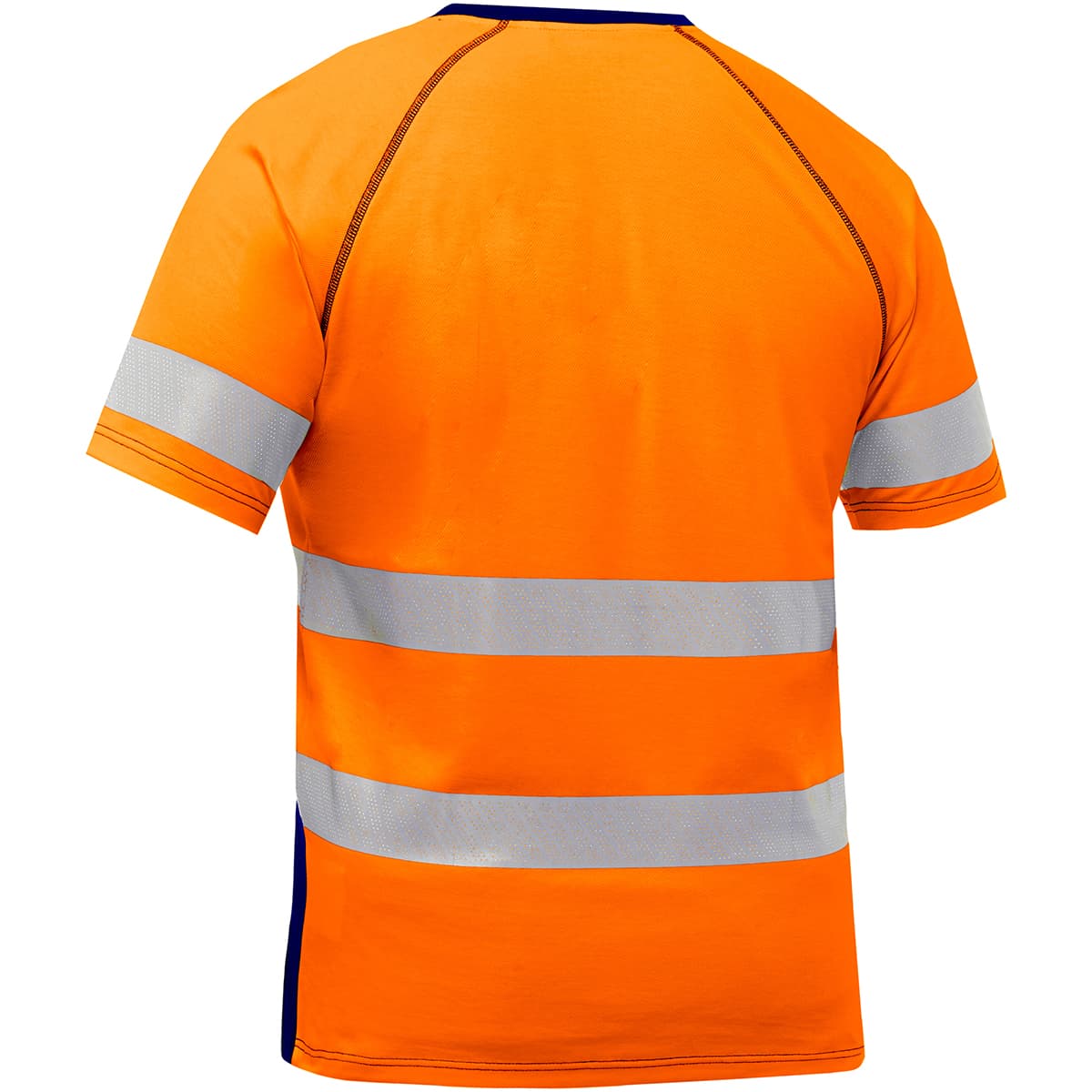 Ansi Class 2, Navy Bottom, Short Sleeve T-Shirt, Chest Pocket