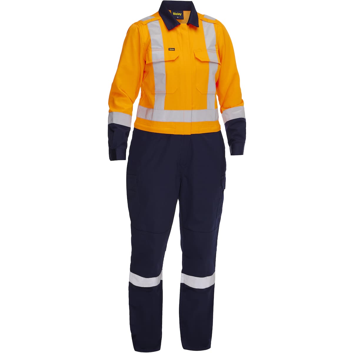 Bisley Class 3 Women'S Coverall, Hi-Vis. Navy Bottom