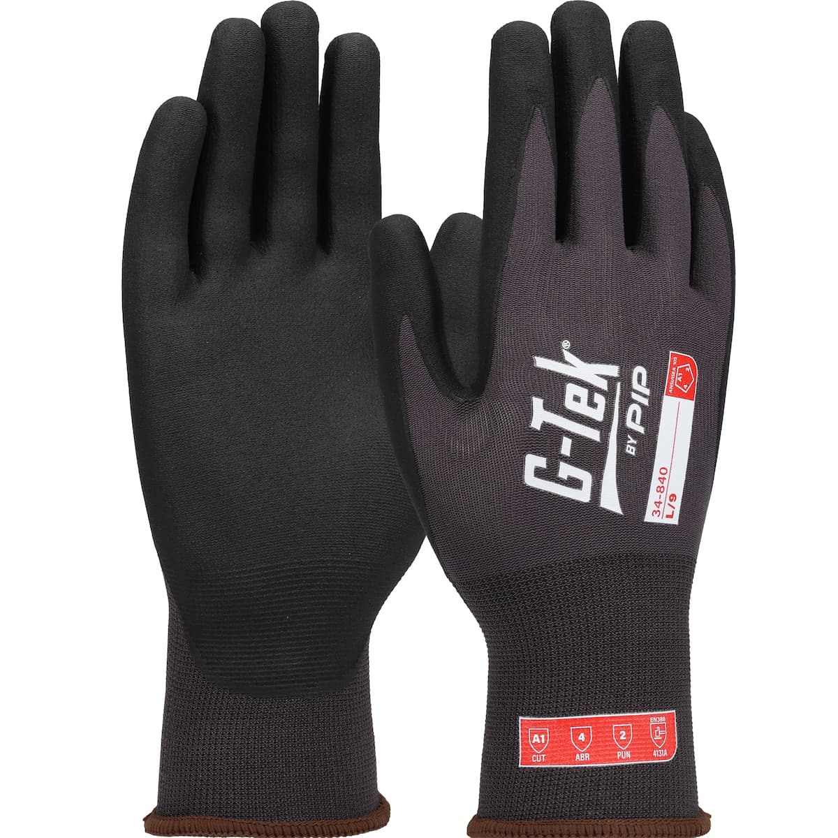 G-Tek Xtreme 15G Gray Nylon, Micro Nitrile Foam, Touchscreen