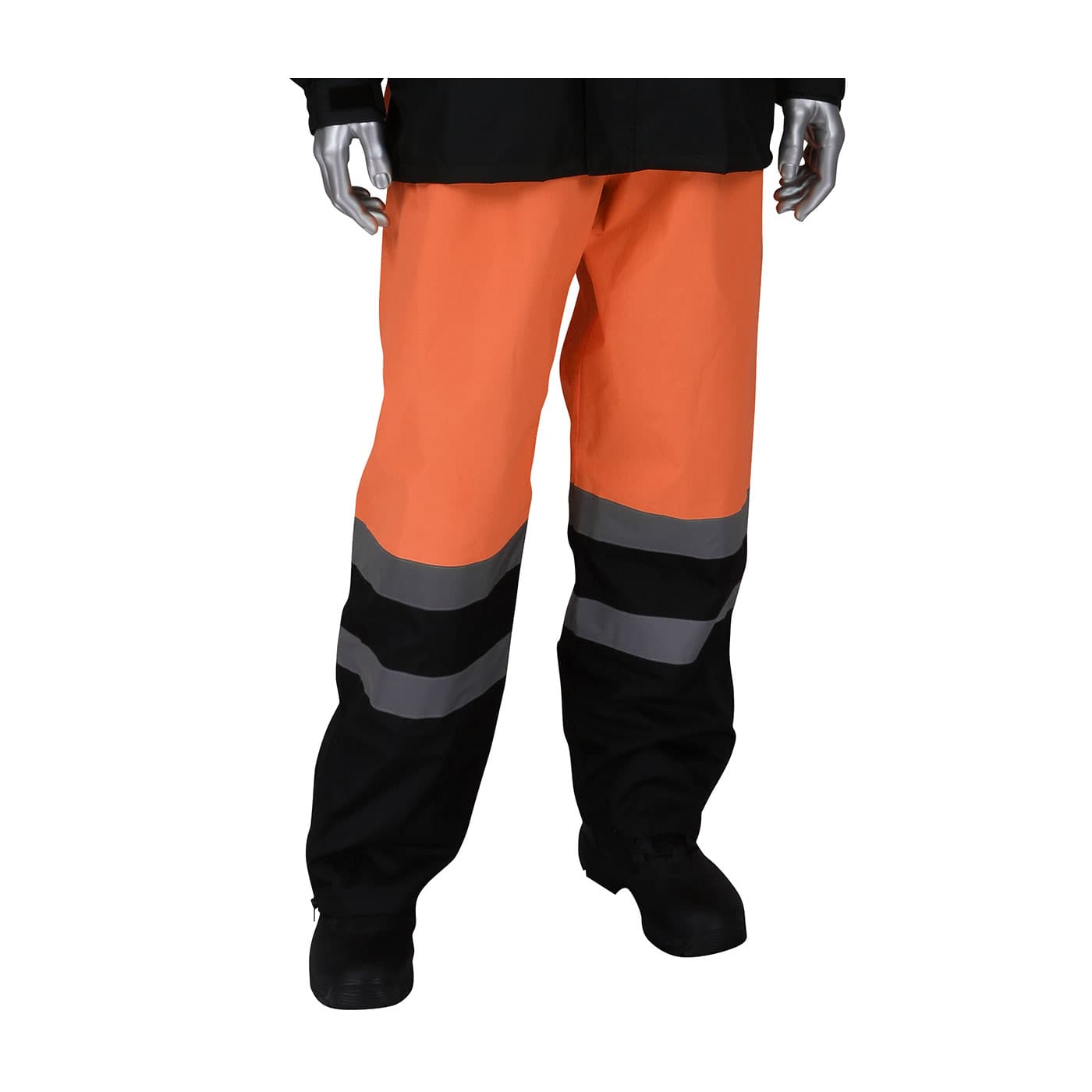 Class E Ripstop Black Bottom Rain Pant,Removeable Susp.Gusset Cuff