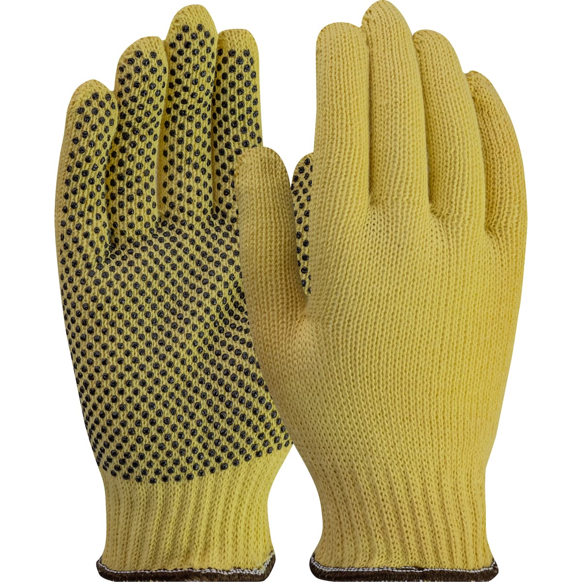 Seamless Knit DuPont Kevlar / Cotton Plated Glove - Medium Weight, Yellow (35KE) - L