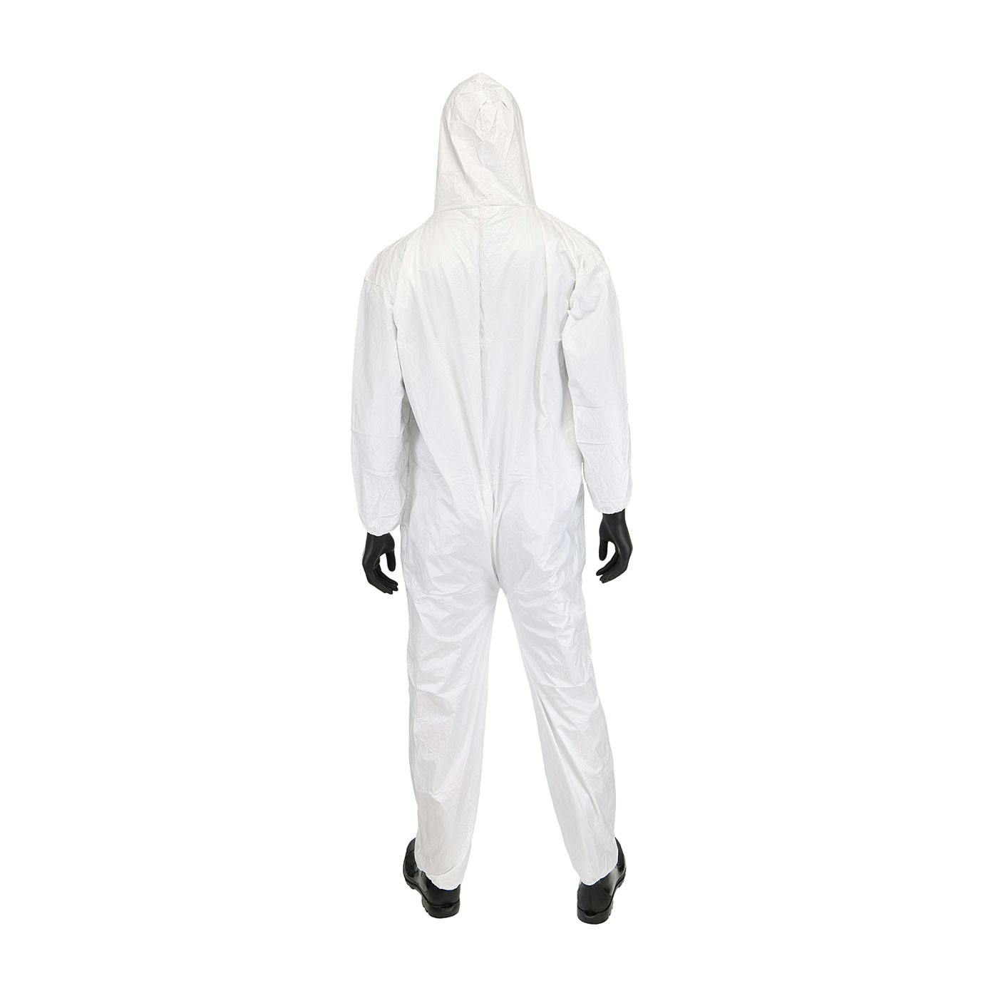 Microporous Coverall with Hood, Elastic Wrist & Ankle 47 gsm, White (3656)