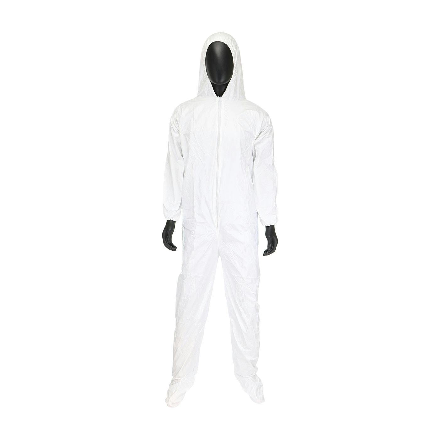 Microporous Coverall Hood & Boot 47 gsm, White (3659)