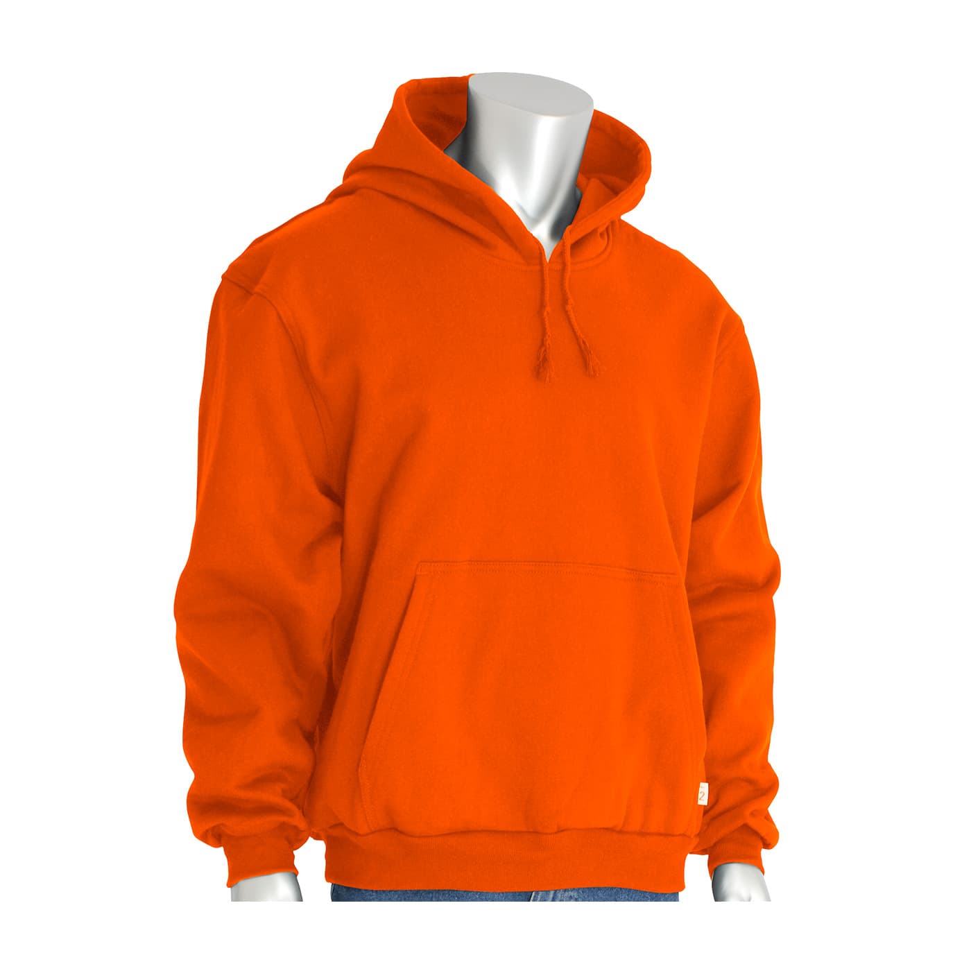 Ar/Fr Hooded Sweatshirt, 23.3 Cal, 12 Oz. Cotton Flc, Pullover, Orange