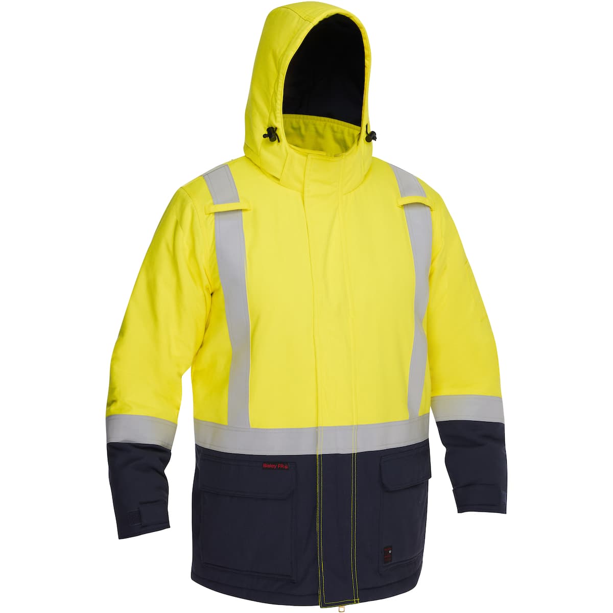 Fr Insulated Two Tone Parka With Reflective Striping