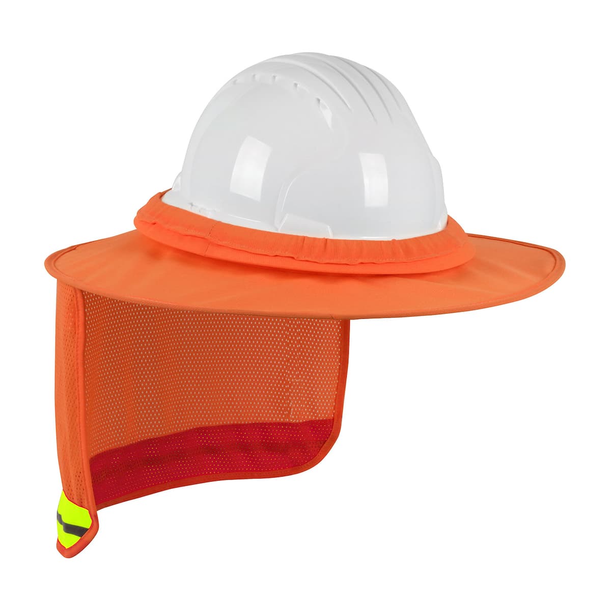 Fr Treated Hard Hat Visor With Full Coverage,Hi Vis W/Reflective