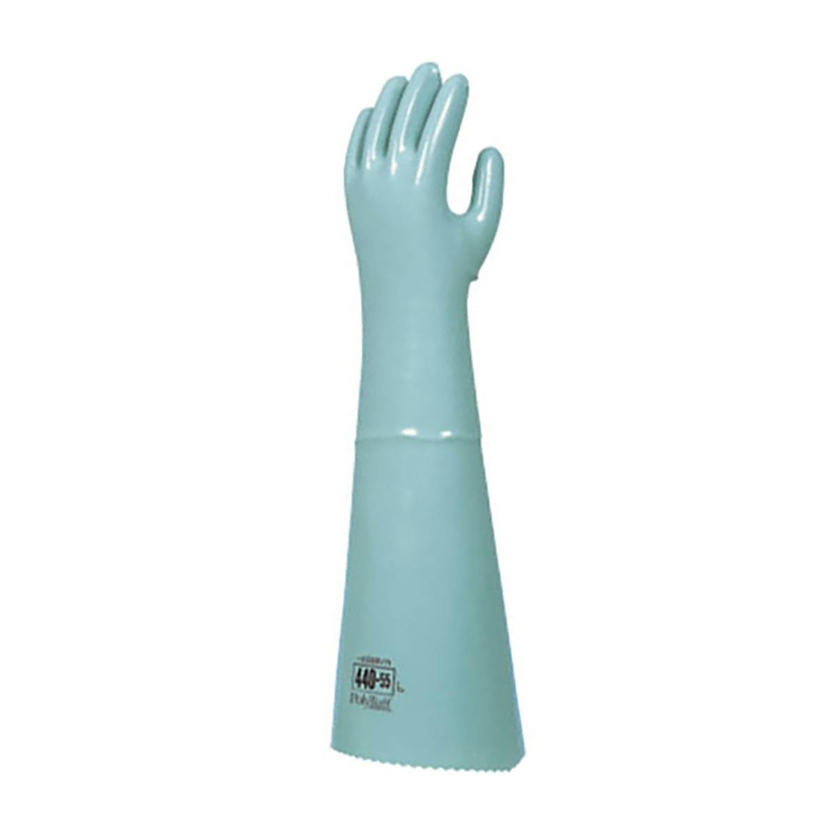 Polyurethane Solvent Glove with Cotton Lining - 21", Green (440-55) - L