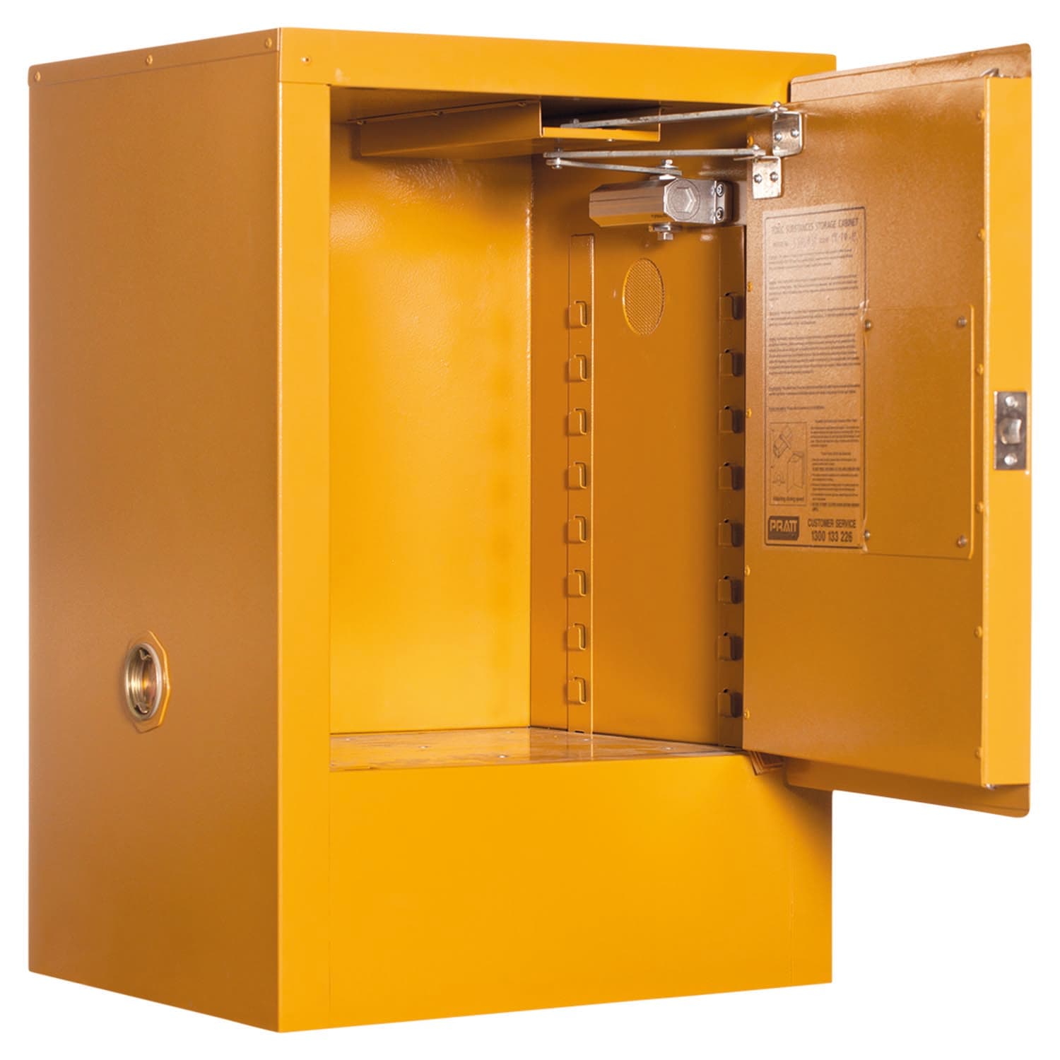 Pratt Toxic Substance Storage Cabinet: 30L - 1 Door - 1 Shelf_0