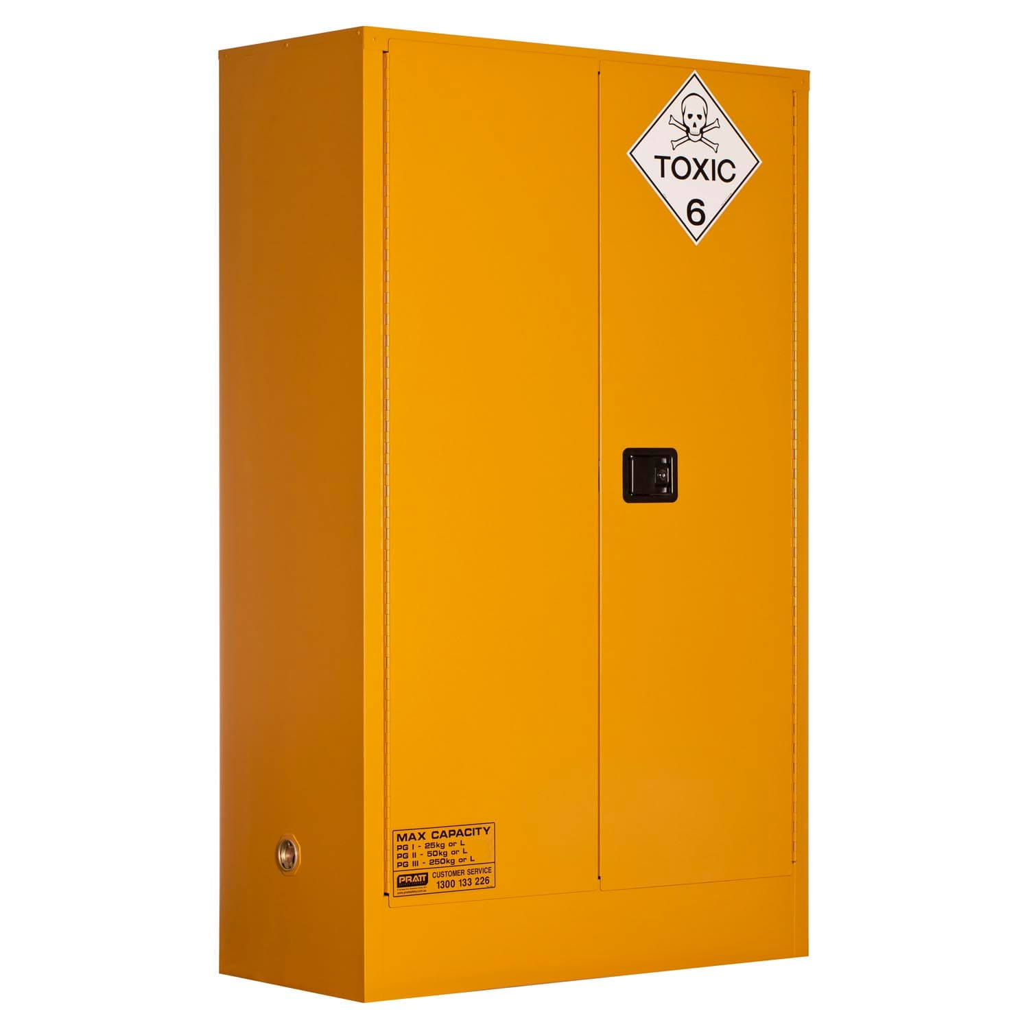 Pratt Toxic Substance Storage Cabinet: 250L - 2 Doors - 3 Shelves_0