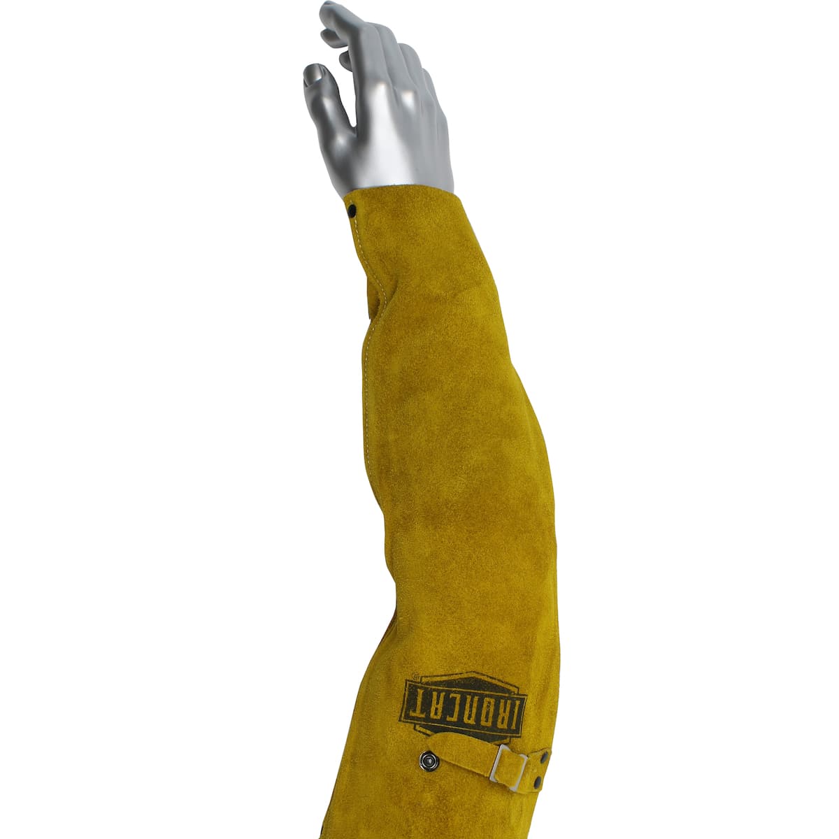 Ironcat Split Leather Sleeves - 18in., Gold (7020) - 18