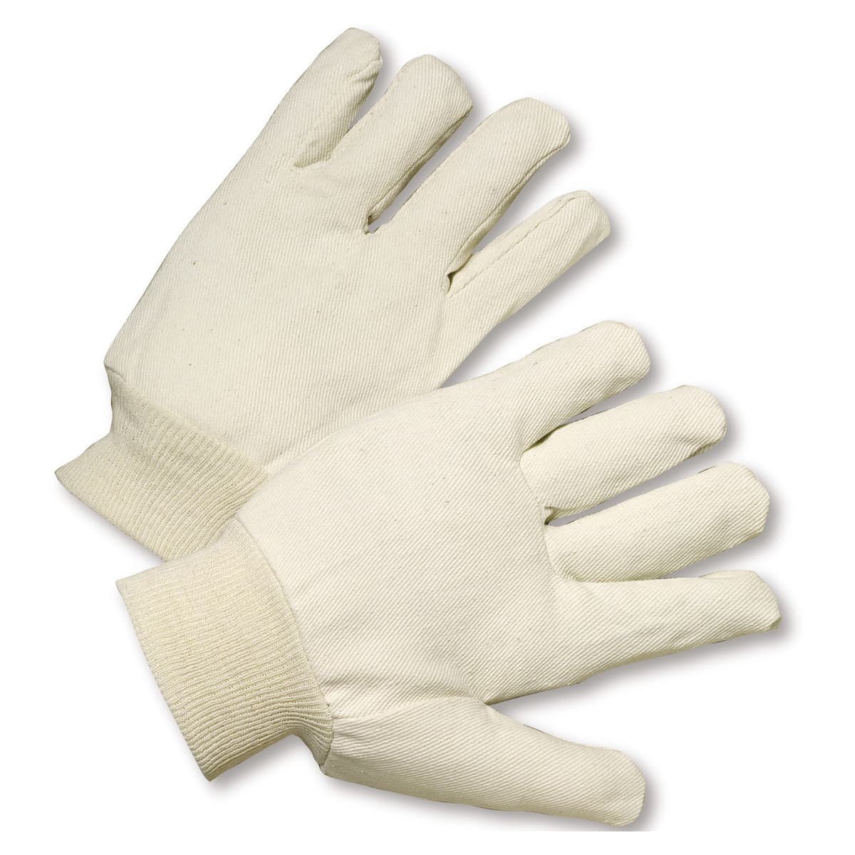 Canvas Single Palm, Natural 8 Oz Polyester/Cotton, Reversible, Knit Wrist, Men'S