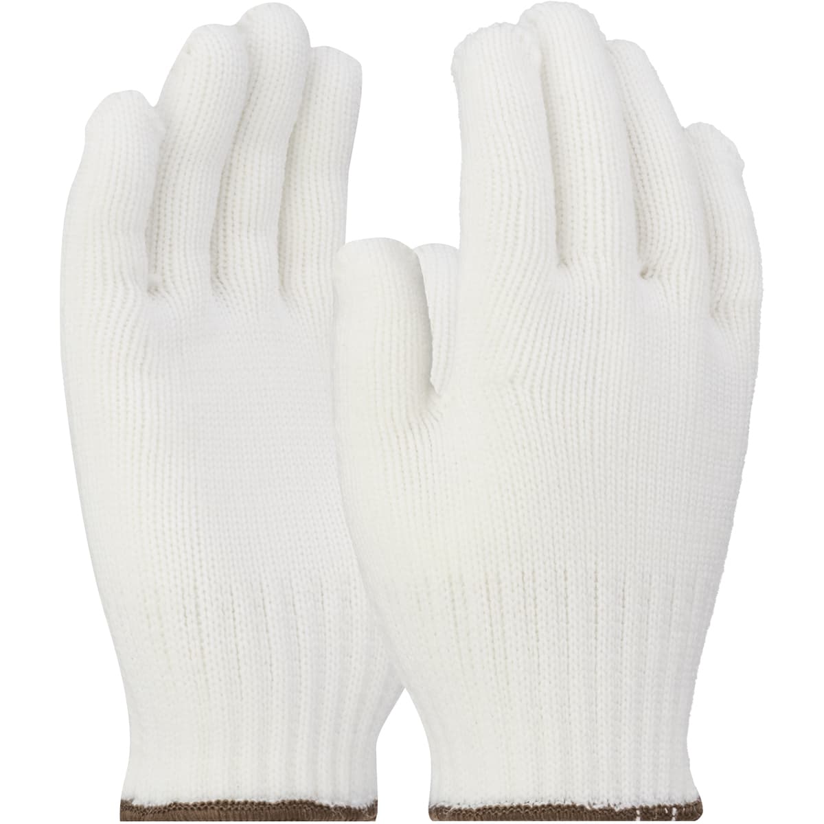 Light Weight Seamless Knit Nylon Glove - White, White (713SN) - MENS